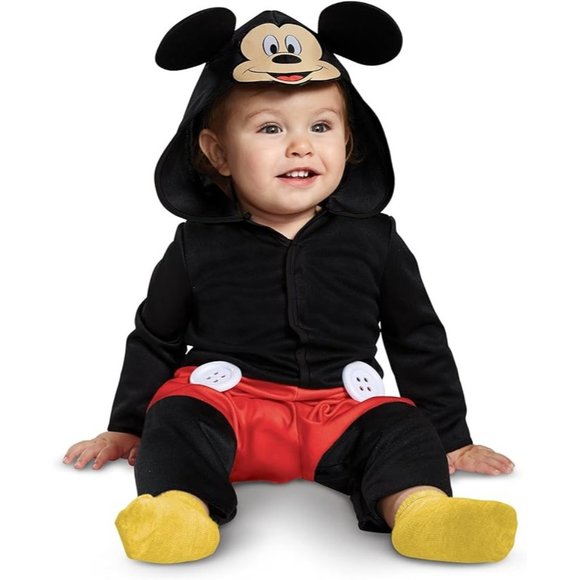 Disney Baby Mickey Mouse Infant Costume Red 6M+ (6-12M) New - Picture 5 of 8